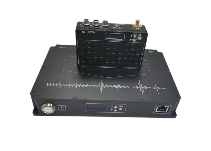 Video trasmettitore di HEVC COFDM che traccia fuco H.265 4K SDI